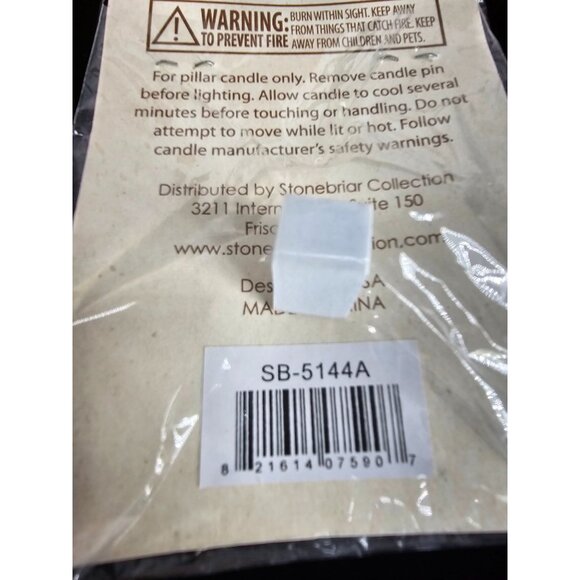 Stonebriar Collection Starfish Candle Pin for Pillar Candles Only - Picture 3 of 7